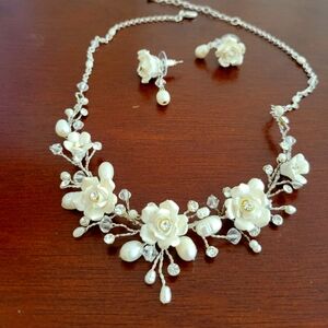 Necklace and earrings